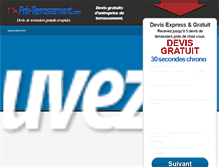 Tablet Screenshot of prix-terrassement.com